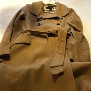 MNG knee length coat with belt